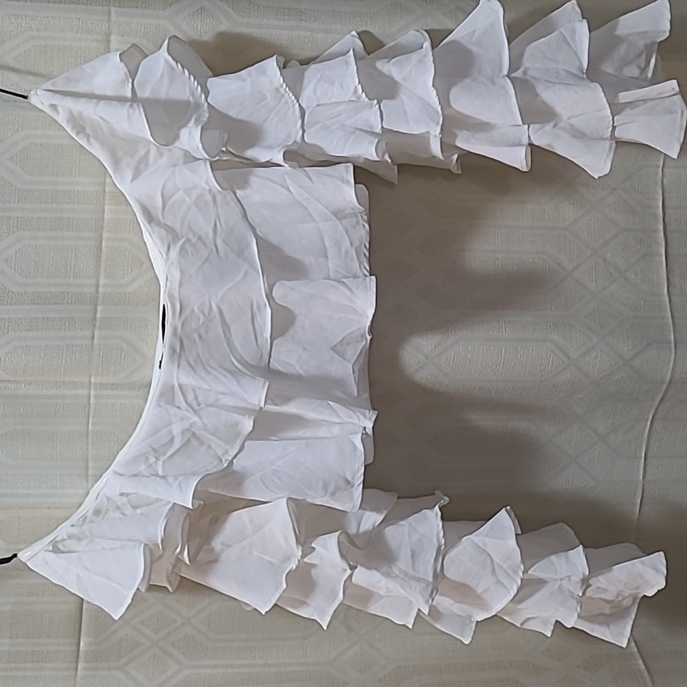 Forever 21 Cream Off-Shoulder Blouse,Sz S